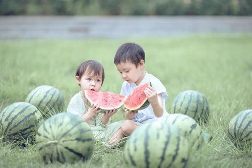 萌娃壁纸吃瓜,揭秘萌娃界的甜蜜瓜田
